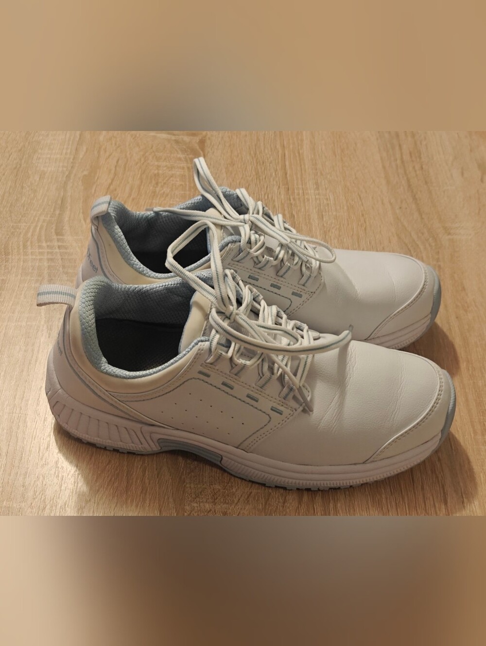 Orthofeet Women Orthopedic White Leather Talya Nurse Shoes Size 8 Medium Comfort